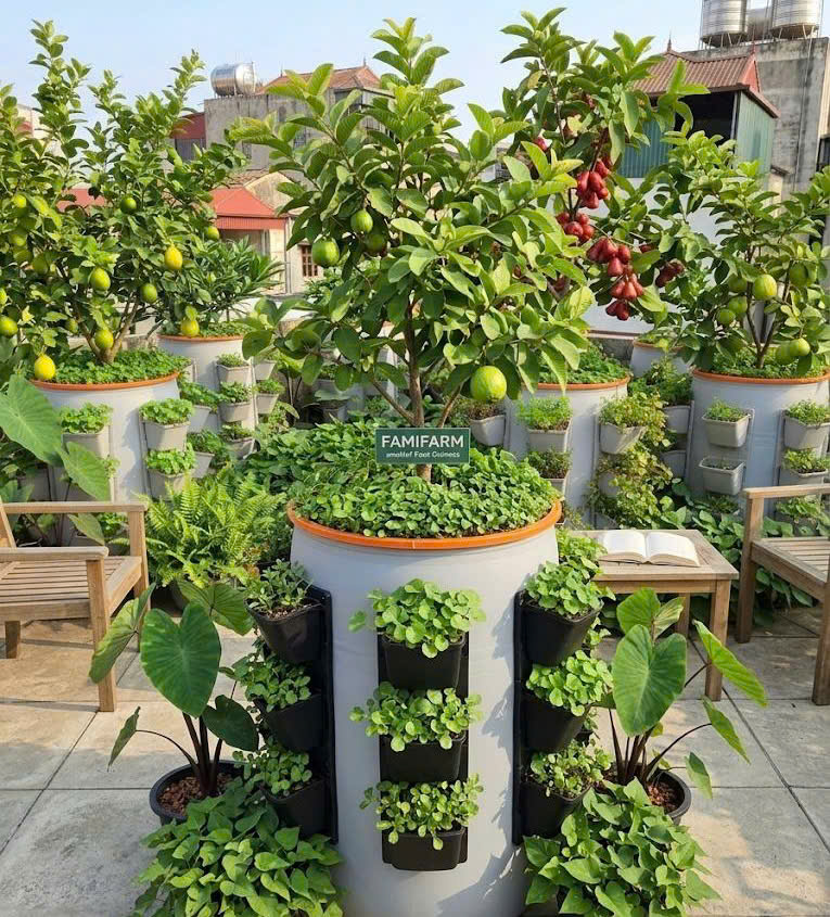 Ảnh thực tế 1 Module chậu Famifarm